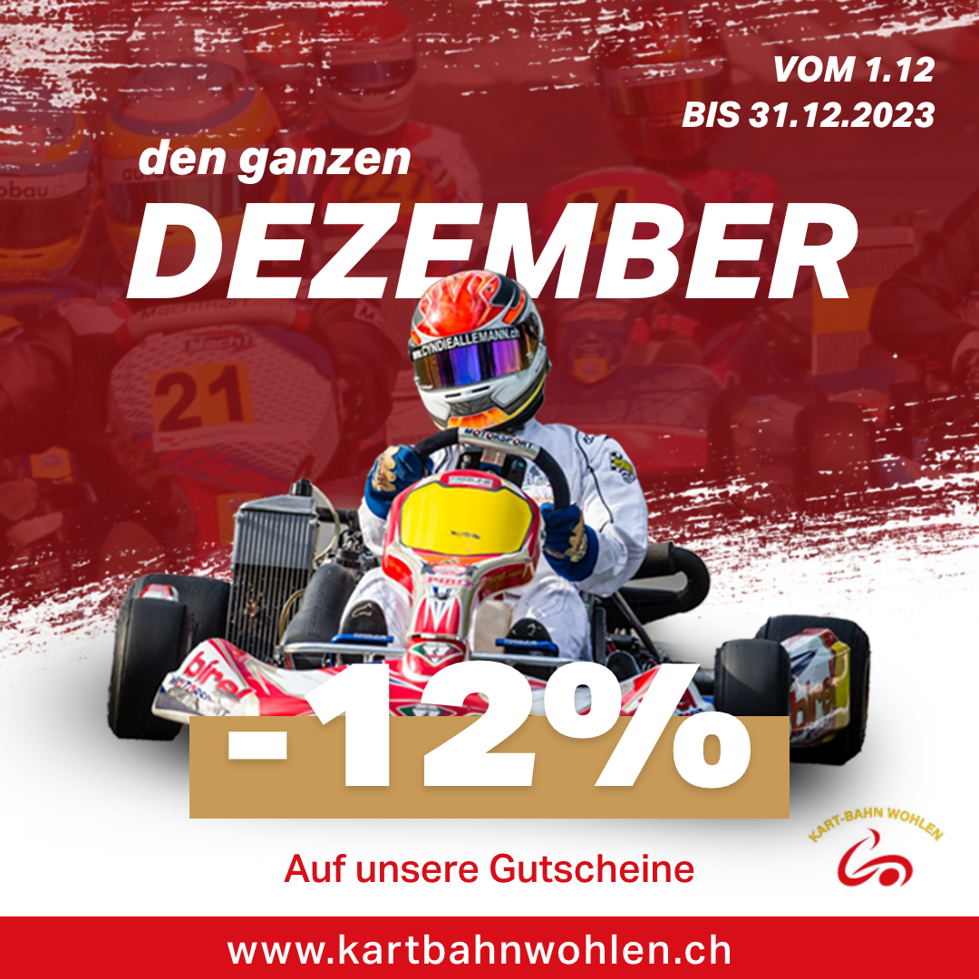 Promo Kart-Bahn Wohlen Weihnachten 2023